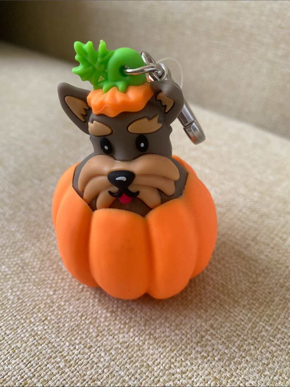 Halloween Pumpkin Dog hand sanitizer holder - Orange new